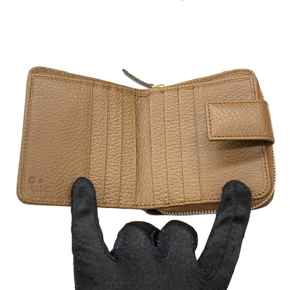 GUCCI Gucci Bifold Wallet GG Canvas Brown 346056 Outlet Women's Men's - Picture 9 of 15